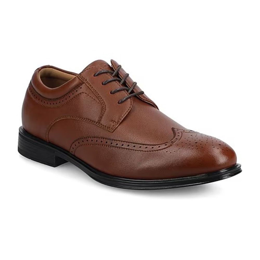 Vance Co Cormac Mens Brown Wingtip Oxford Dress Shoes Size 10 New